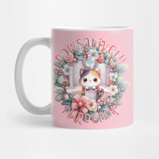 Meowy Catmas Wreath Pawsatively Purrfect 1C4 Mug